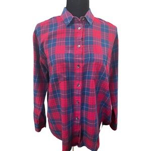 Madewell oversized top in Edina plaid Size S